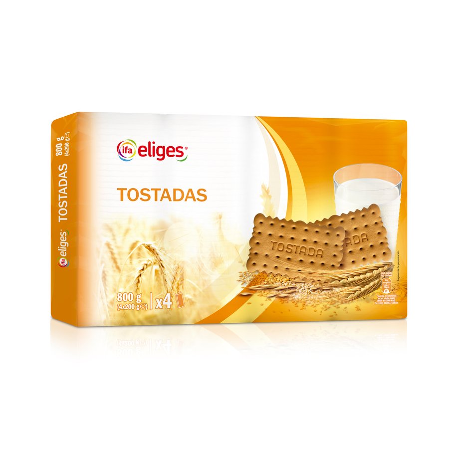 Galletas IFA ELIGES tostadas 4x200 g