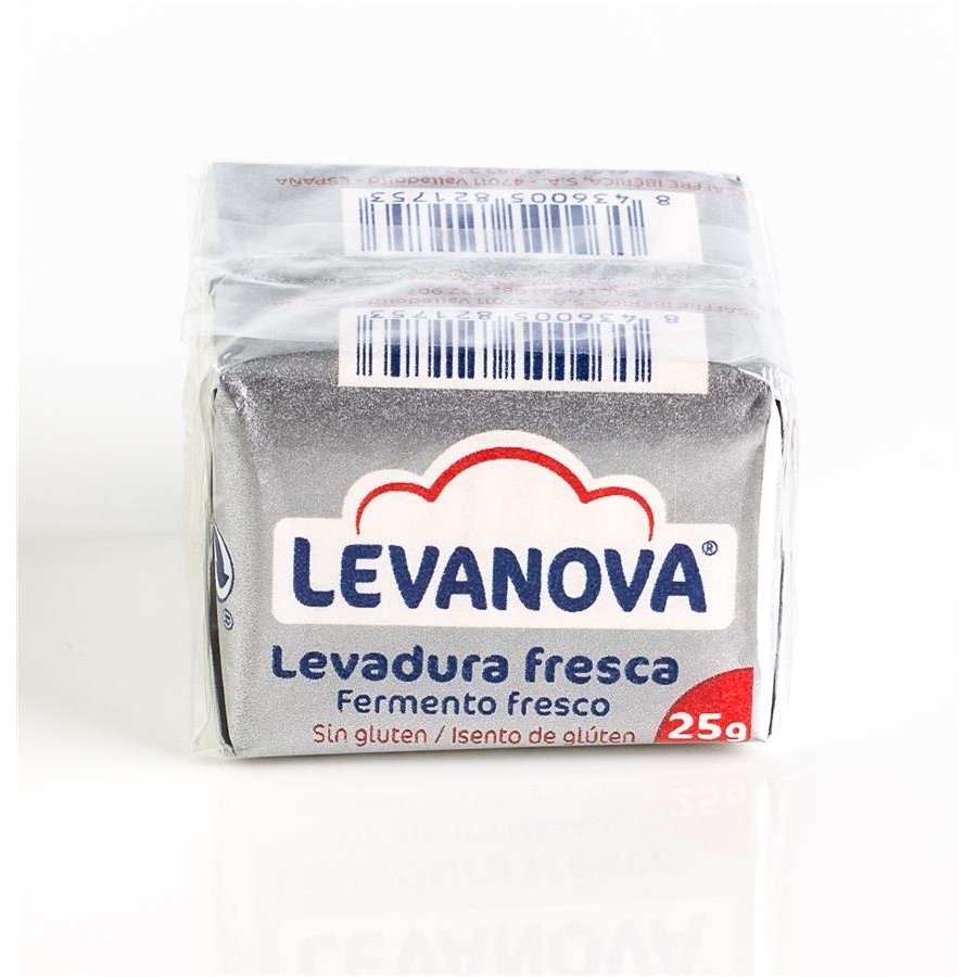 Levadura fresca LEVANOVA pastillas pack 2x25 g