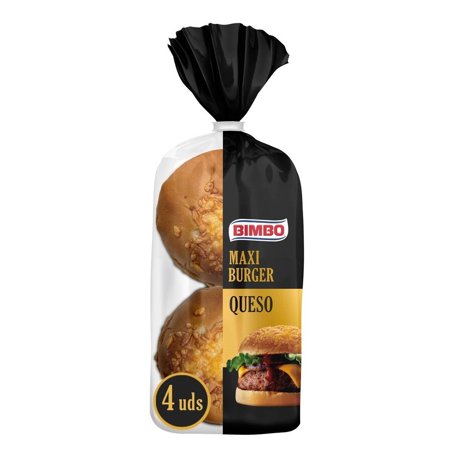 Maxi burger queso BIMBO 4 unidades 300 g