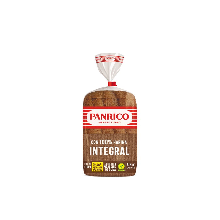 Pan molde PANRICO 100% integral 385 g