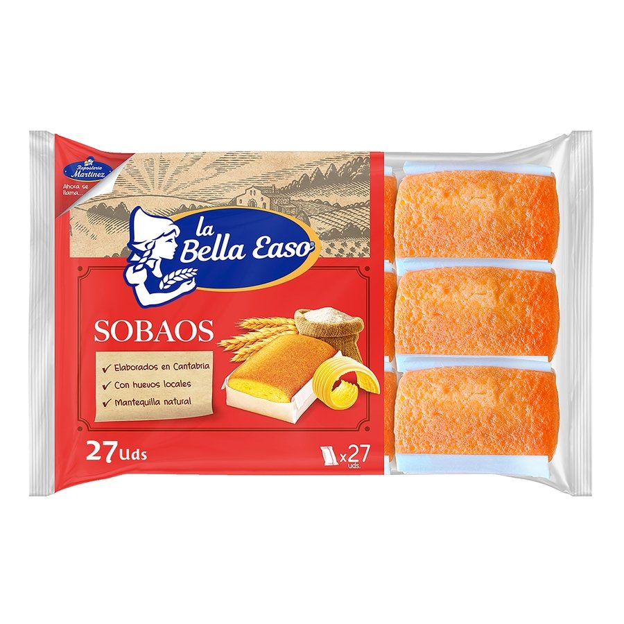 Sobaos LA BELLA EASO 27 unidades 490 g