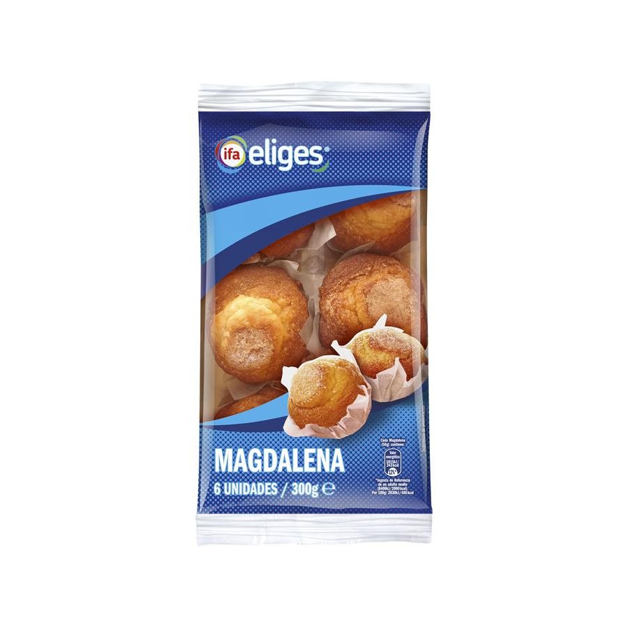 Magdalenas artesanas IFA ELIGES 6 unidades 300 g