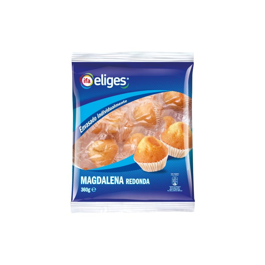 Magdalena redonda IFA ELIGES 10 unidades 360 g (envase individual)