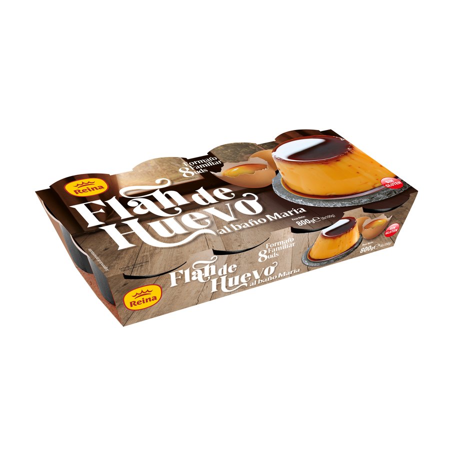 Flan de huevo REINA pack 8 x 100 g