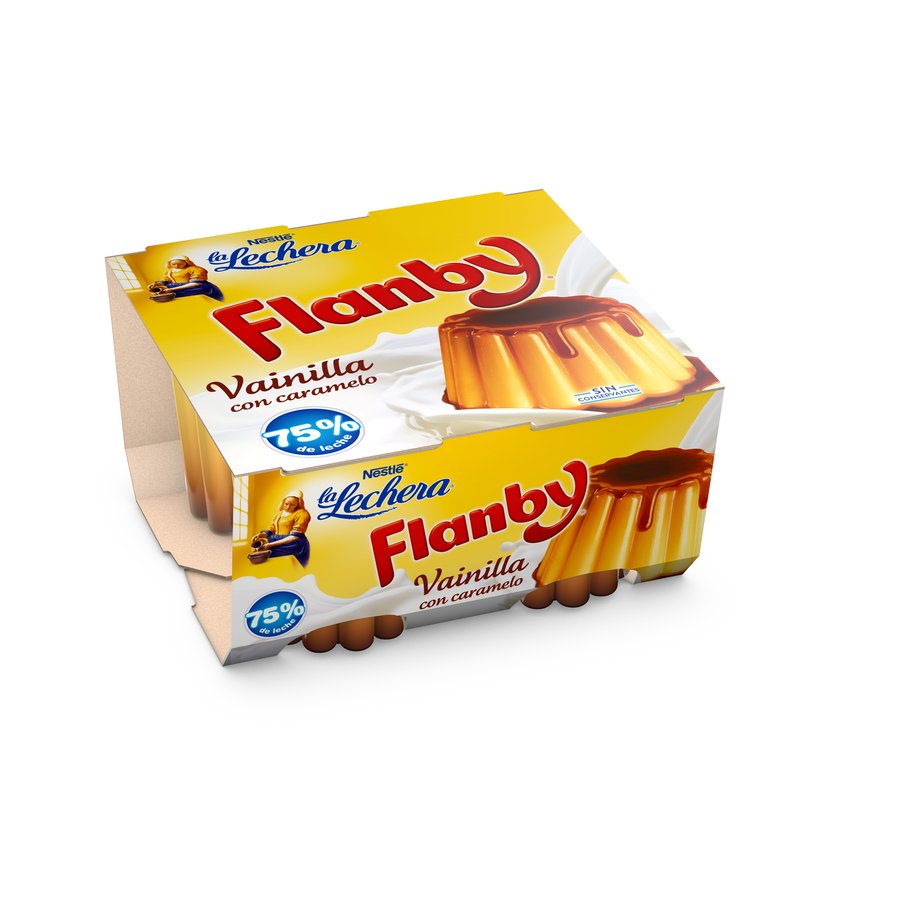 Flanby vainilla LA LECHERA pack 4x100 g