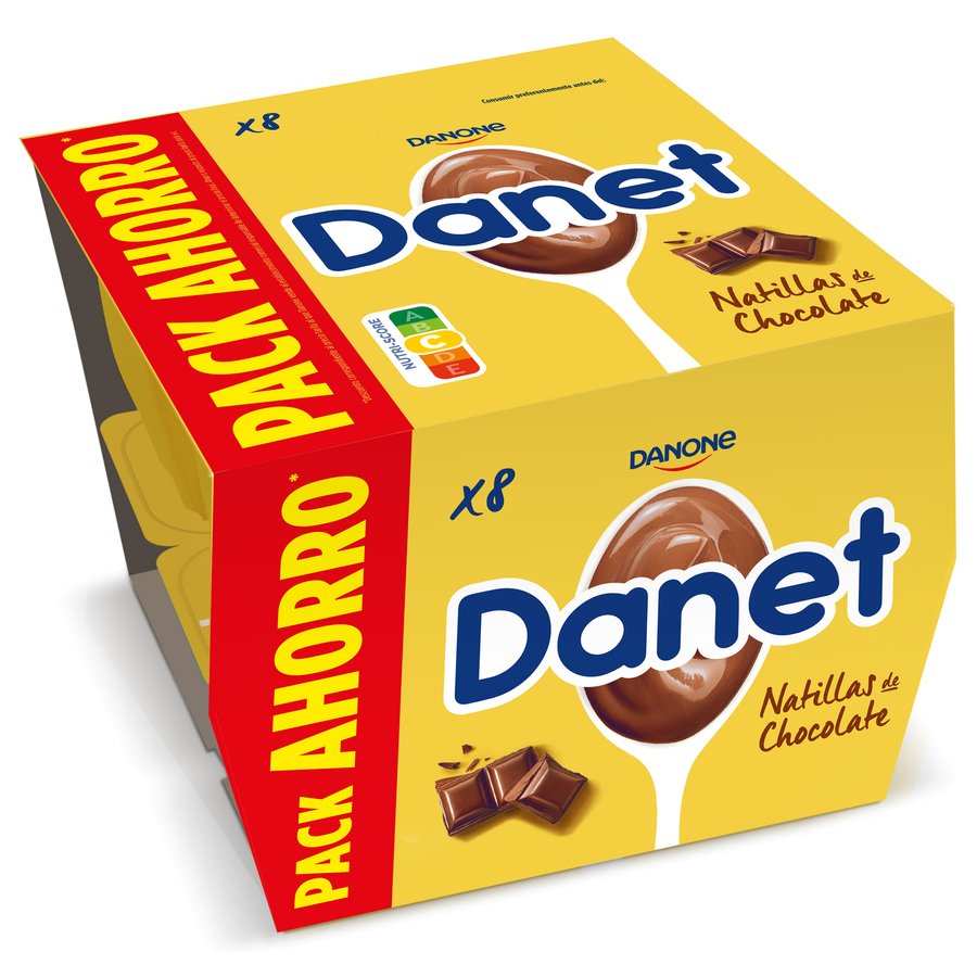 DANET DANONE chocolate pack 8X120 g