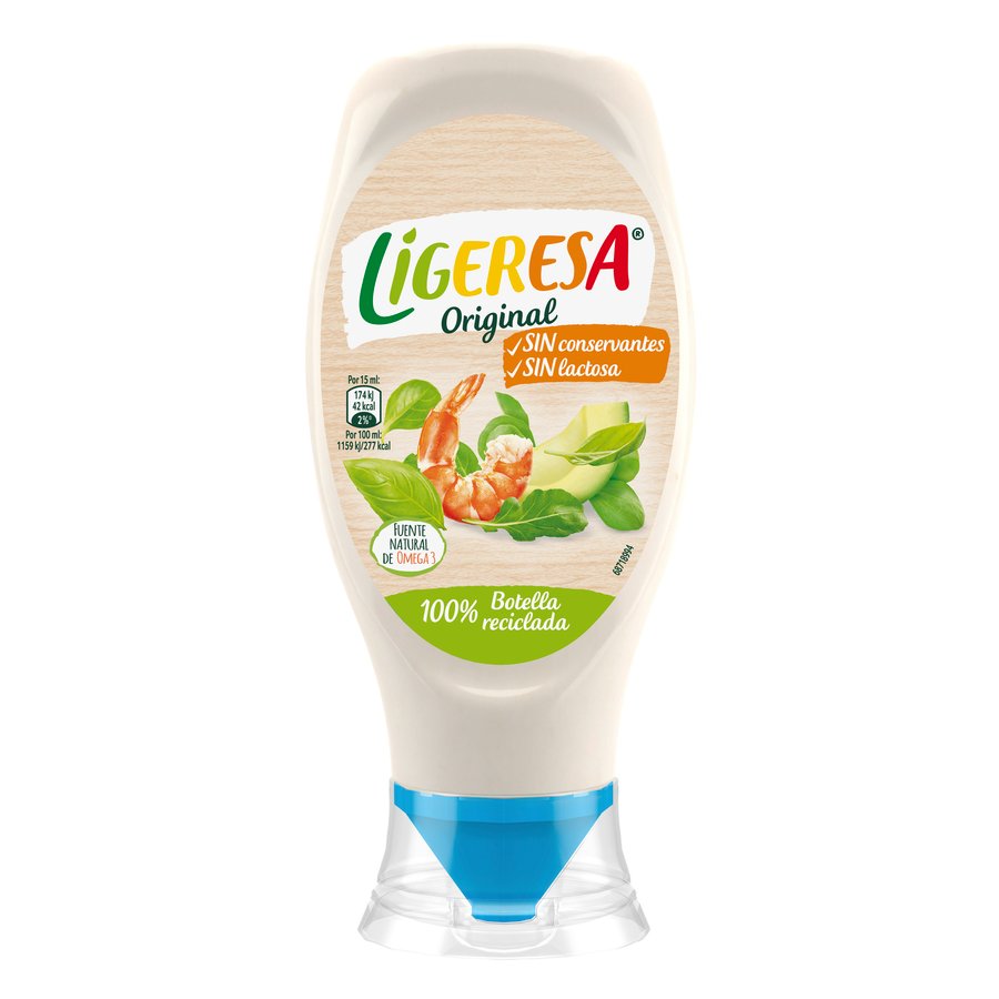 Salsa fina LIGERESA bocabajo 430 ml