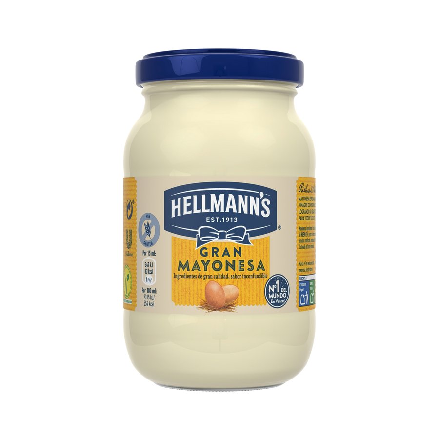 Mayonesa HELLMANN'S tarro 225 ml