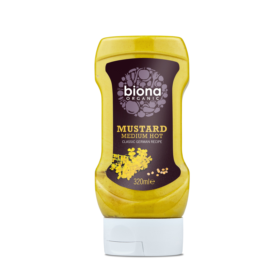 Mostaza picante ecológica BIONA 320 ml