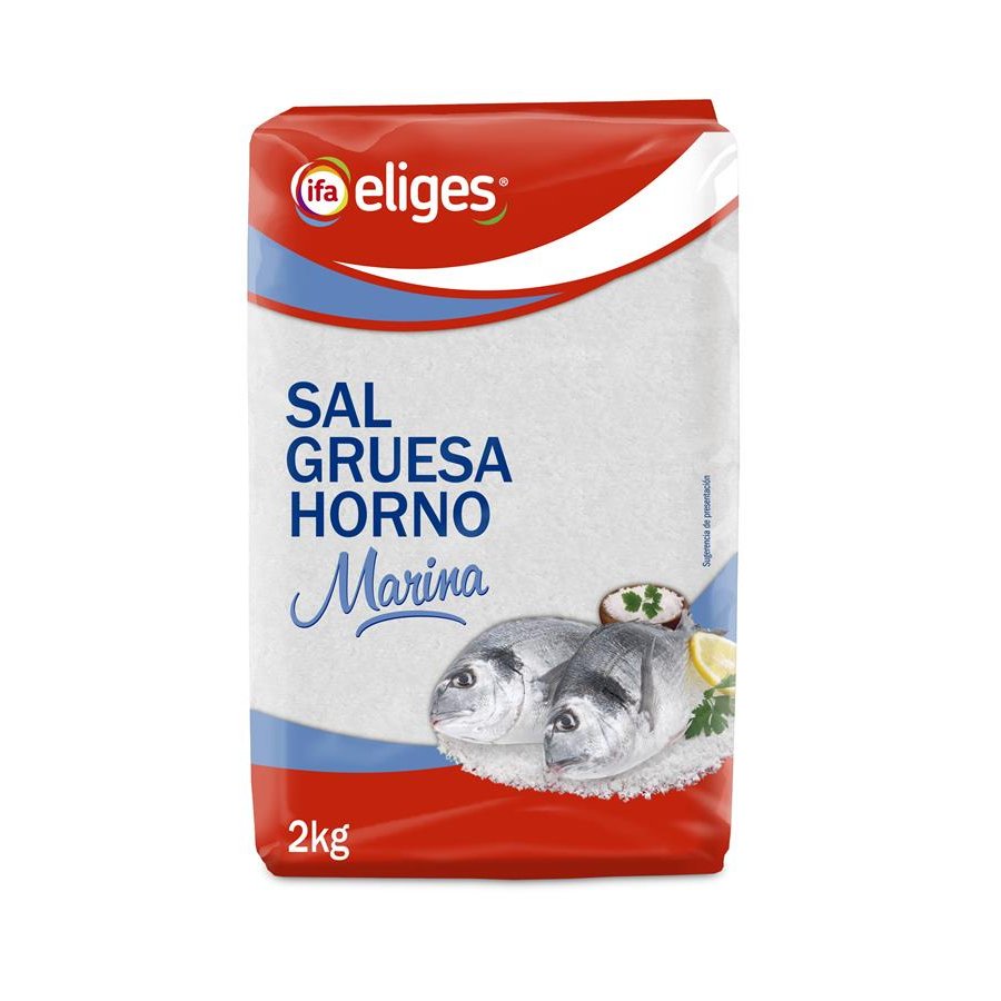 Sal gruesa horno marina IFA ELIGES bolsa 2 kg