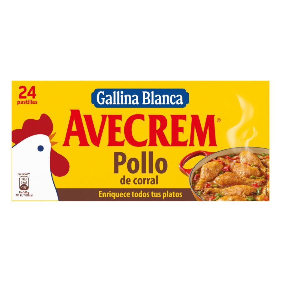 Caldo pollo AVECREM estuche 24 pastillas 240 g pn