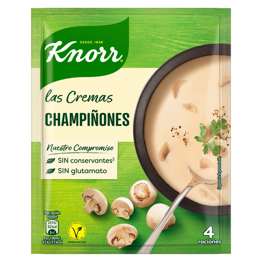 Crema de champiñones KNORR sobre 62 g