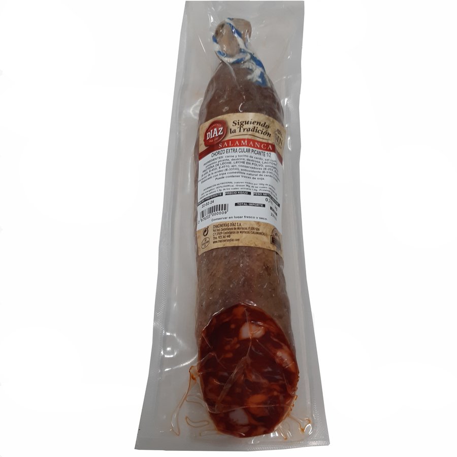 Chorizo cular picante Salamanca DIAZ kilo