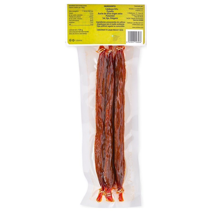 Chorizo de calabaza CALABIZO 120 g