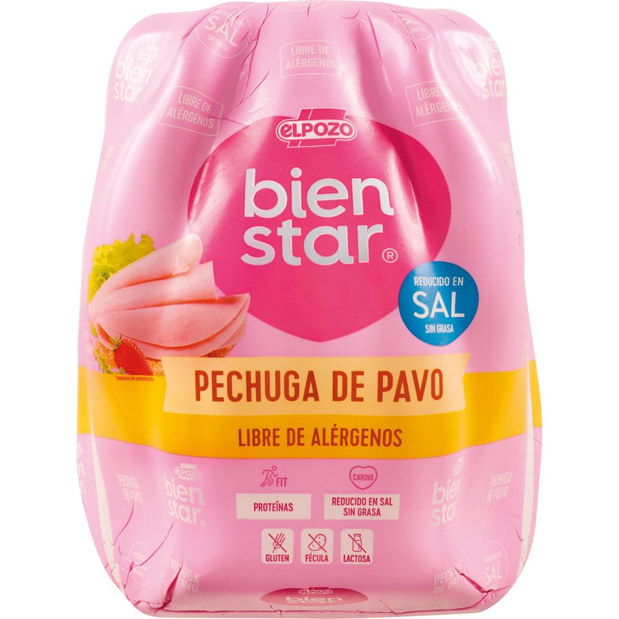 Pechuga pavo ELPOZO bienstar sin grasa reducido en sal sin gluten kilo