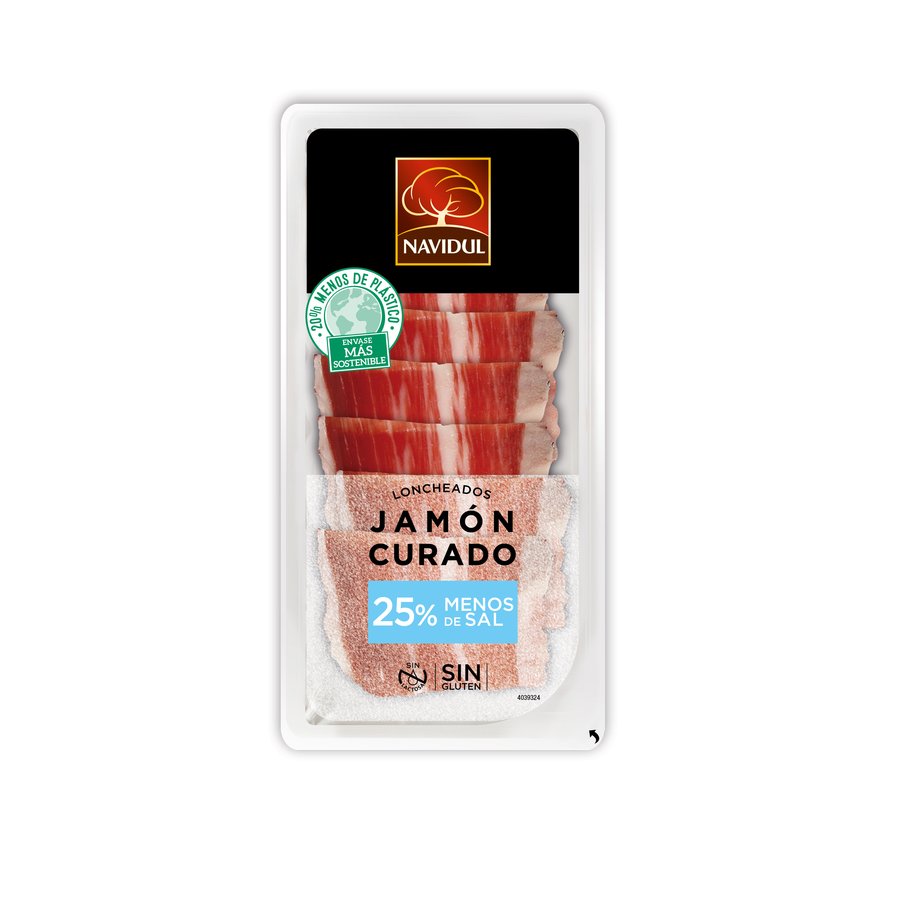 Jamón curado NAVIDUL 25% menos sal 50 g