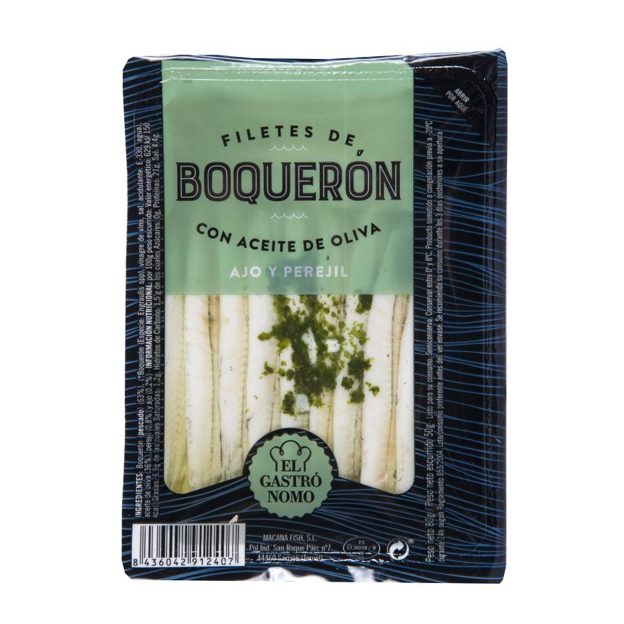 Boquerón ajo-perejil-aceite oliva EL GASTRONOMO 80 g