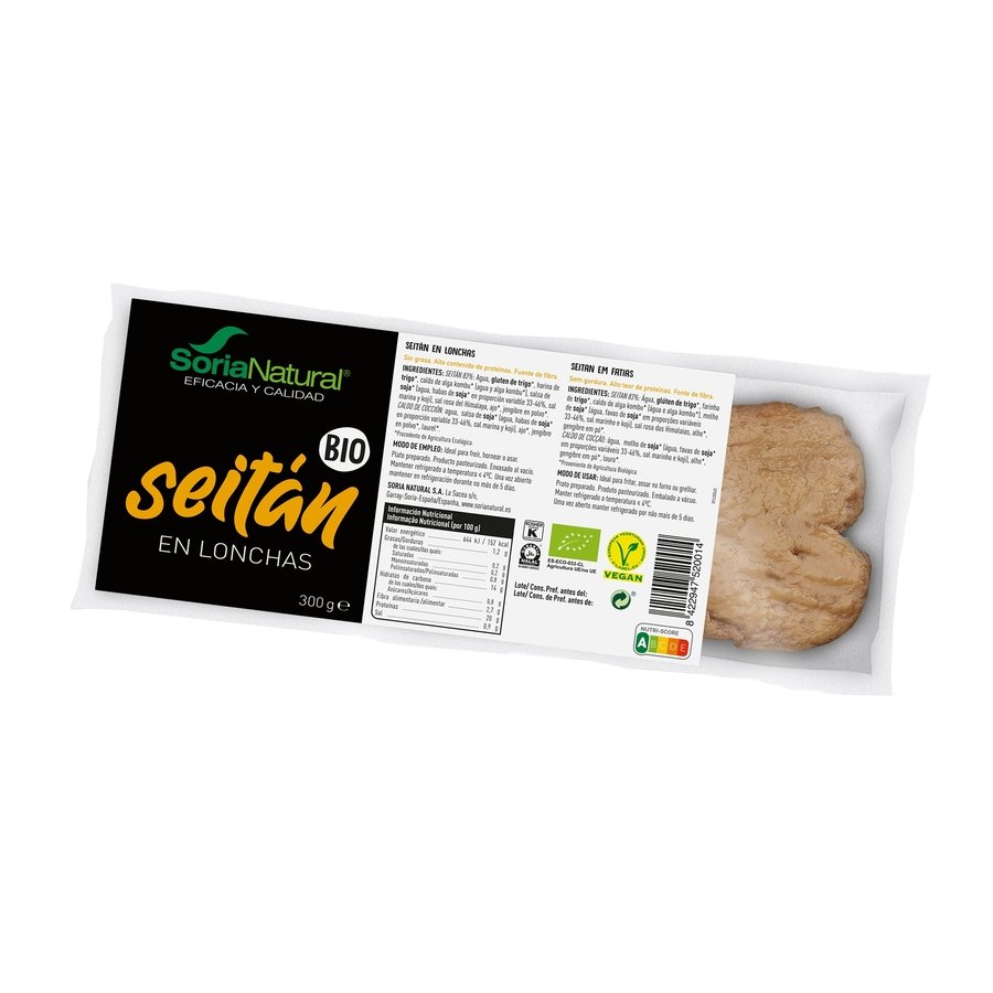 Seitán laminado SORIA NATURAL bio 300 g