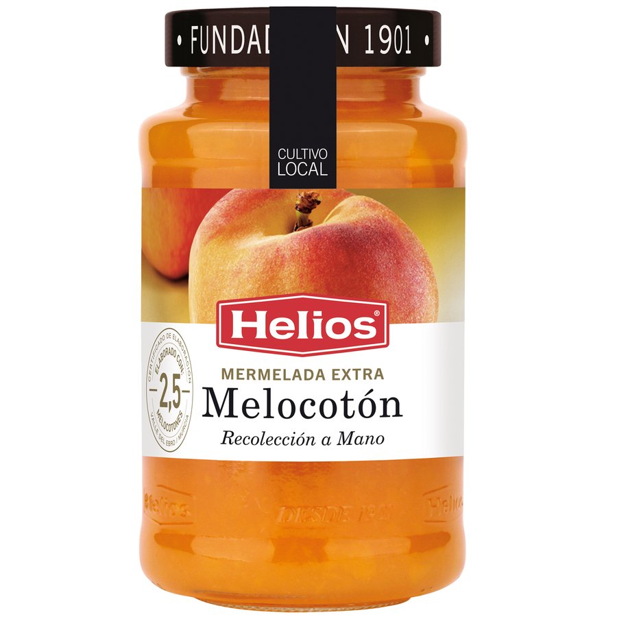 Mermelada HELIOS melocotón frasco 640 g