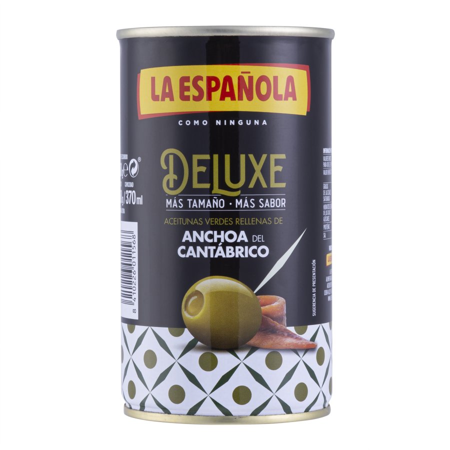 Aceituna rellena anchoa LA ESPAÑOLA deluxe 150 g pne.