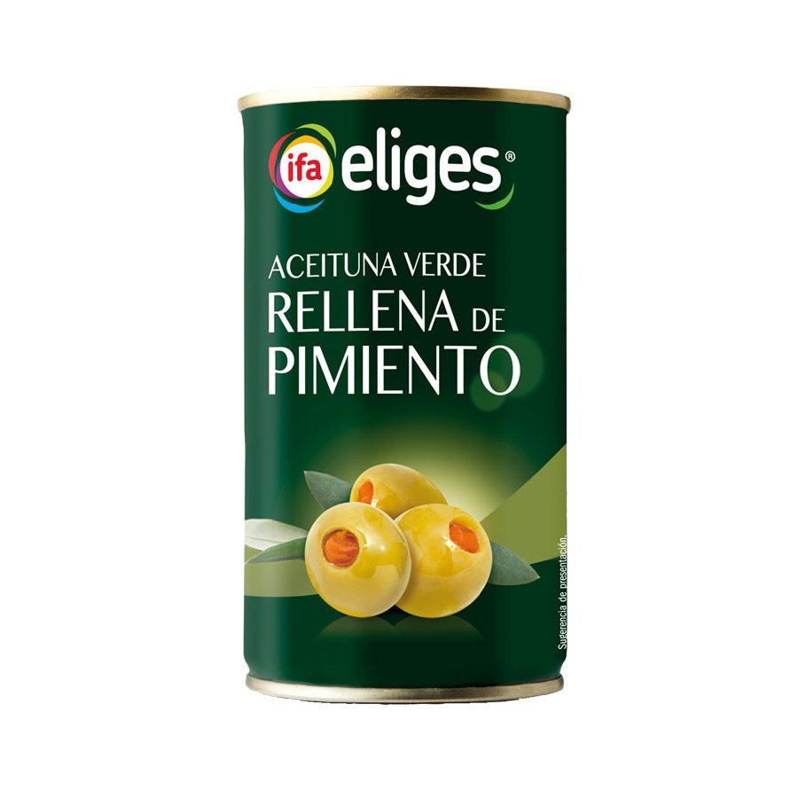 Aceituna rellena de pimiento IFA ELIGES lata 150 g pne