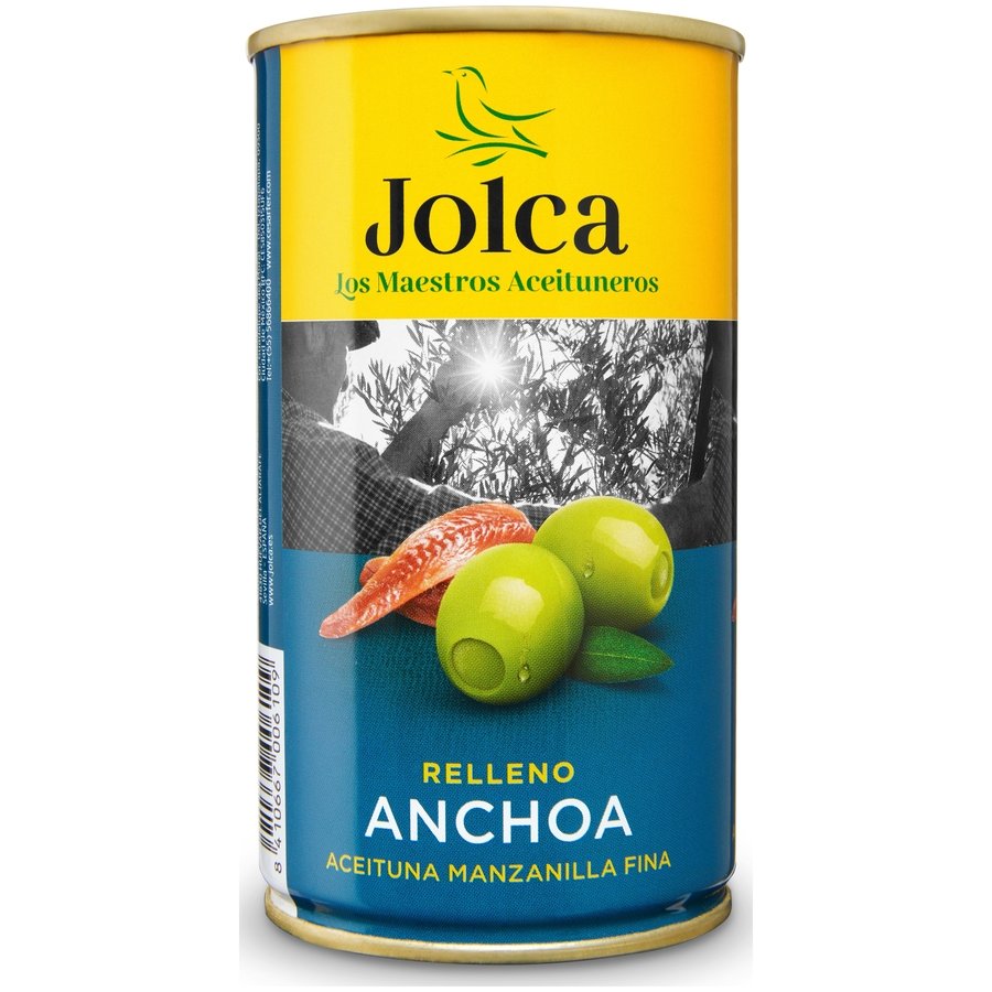 Aceituna rellena de anchoa JOLCA clasic lata 150 g pne.