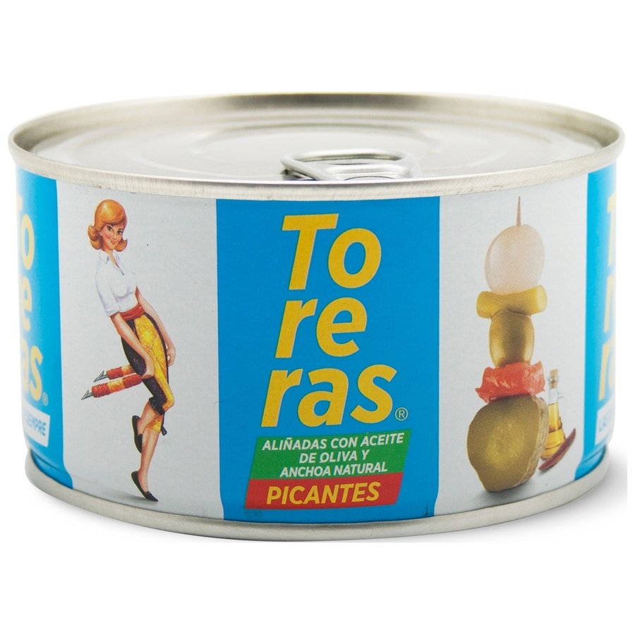 Banderillas TORERAS picantes aliñadas con anchoa y aceite de oliva 120 g pne.