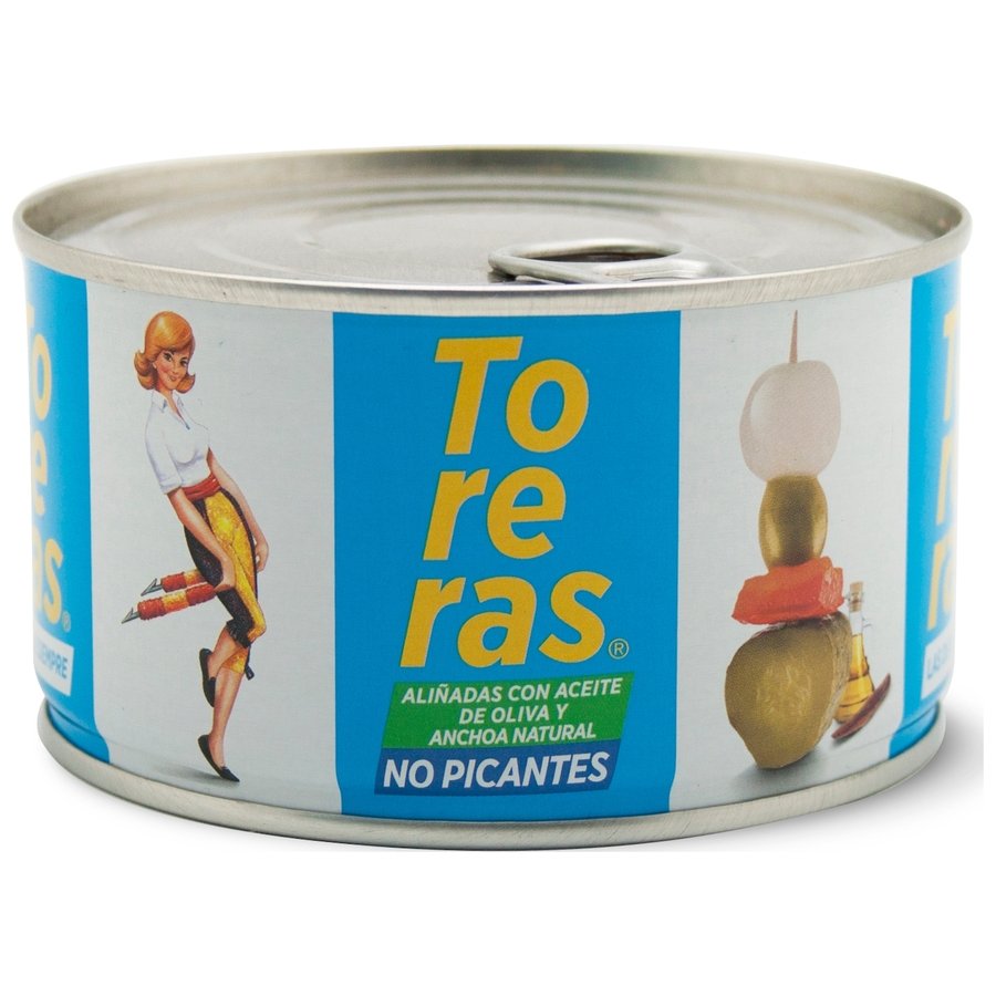 Banderillas TORERAS aliñadas con anchoa y aceite de oliva 120 grs.pne.