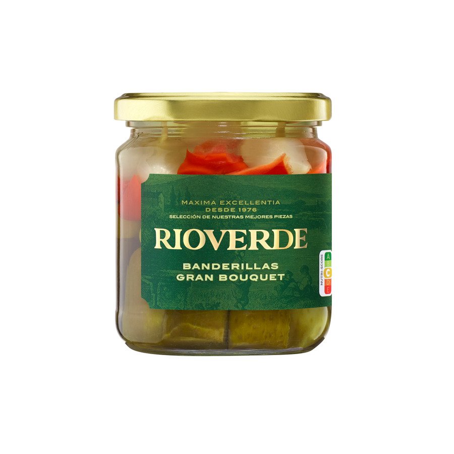 Banderillas gran bouquet sabor anchoa RIOVERDE frasco 170 g pne.