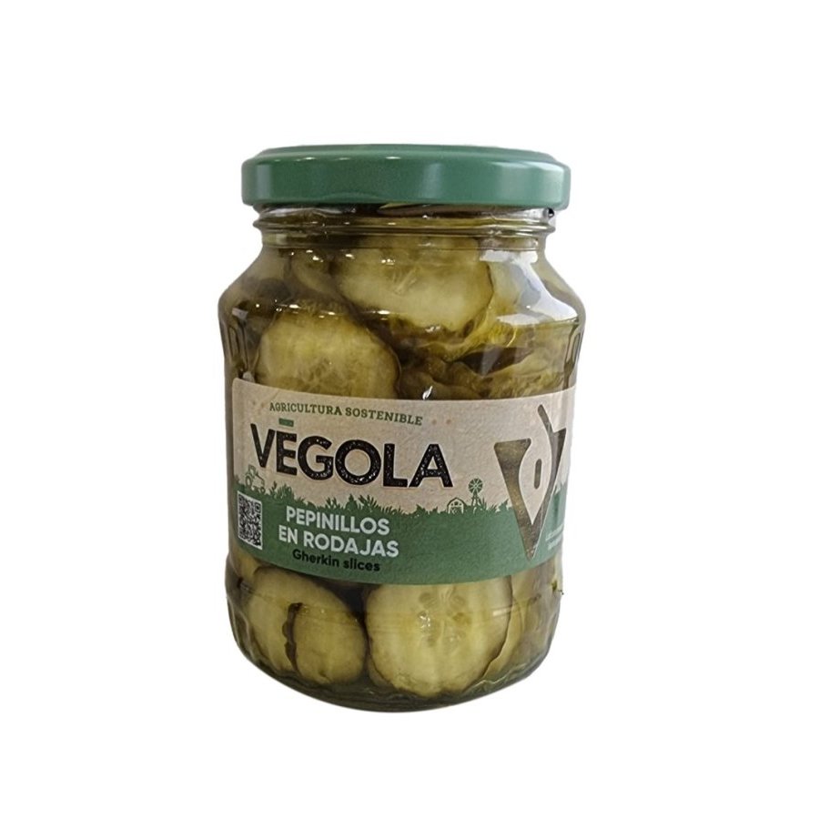 Pepinillos en rodajas VÉGOLA frasco 190 g pne.