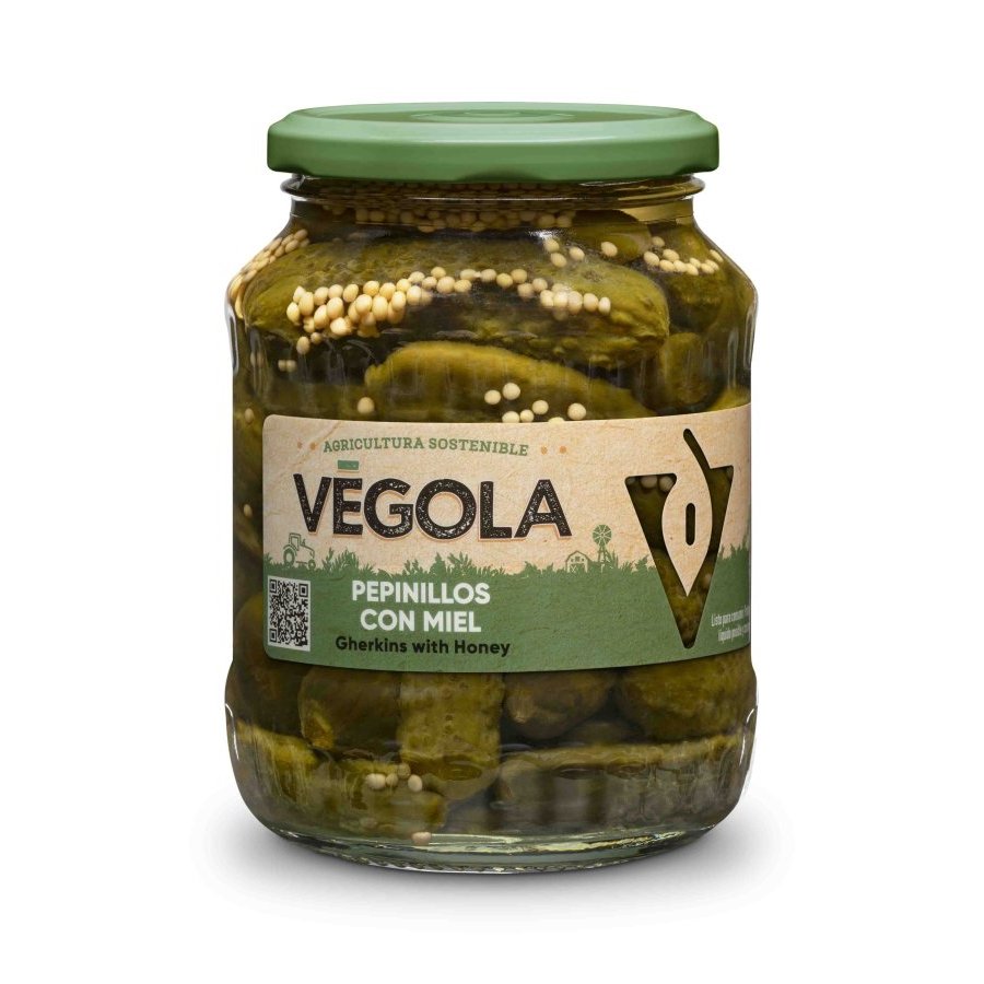 Pepinillos con miel VEGOLA 190 g pne.