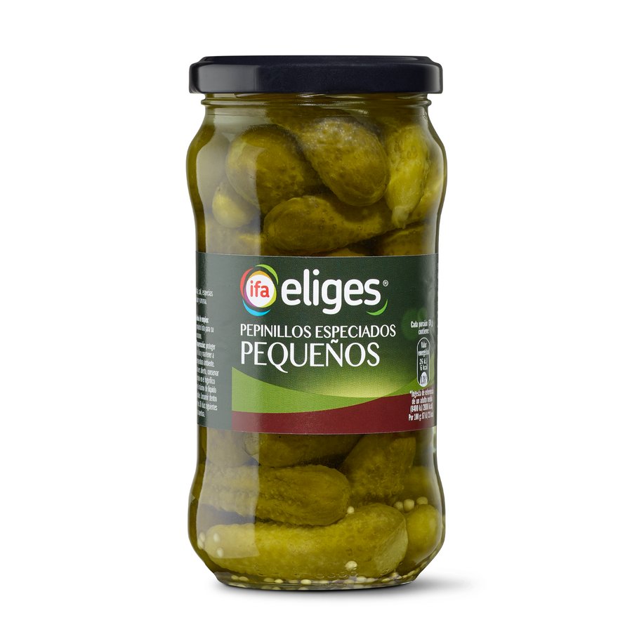 Pepinillos especiados pequeños IFA ELIGES frasco 190 g pne