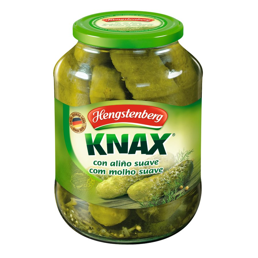 Pepinillos HENGSTENBERG KNAX frasco 850 g pne.