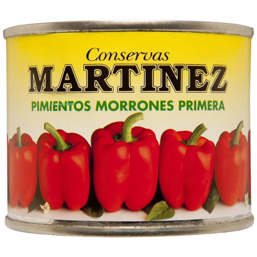 Pimiento morrón entero/troceado MARTINEZ lata 125 g pne.