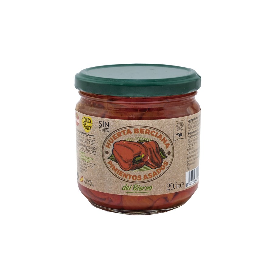 Pimientos asados huerta berciana IBSA tarro 295 g pn.