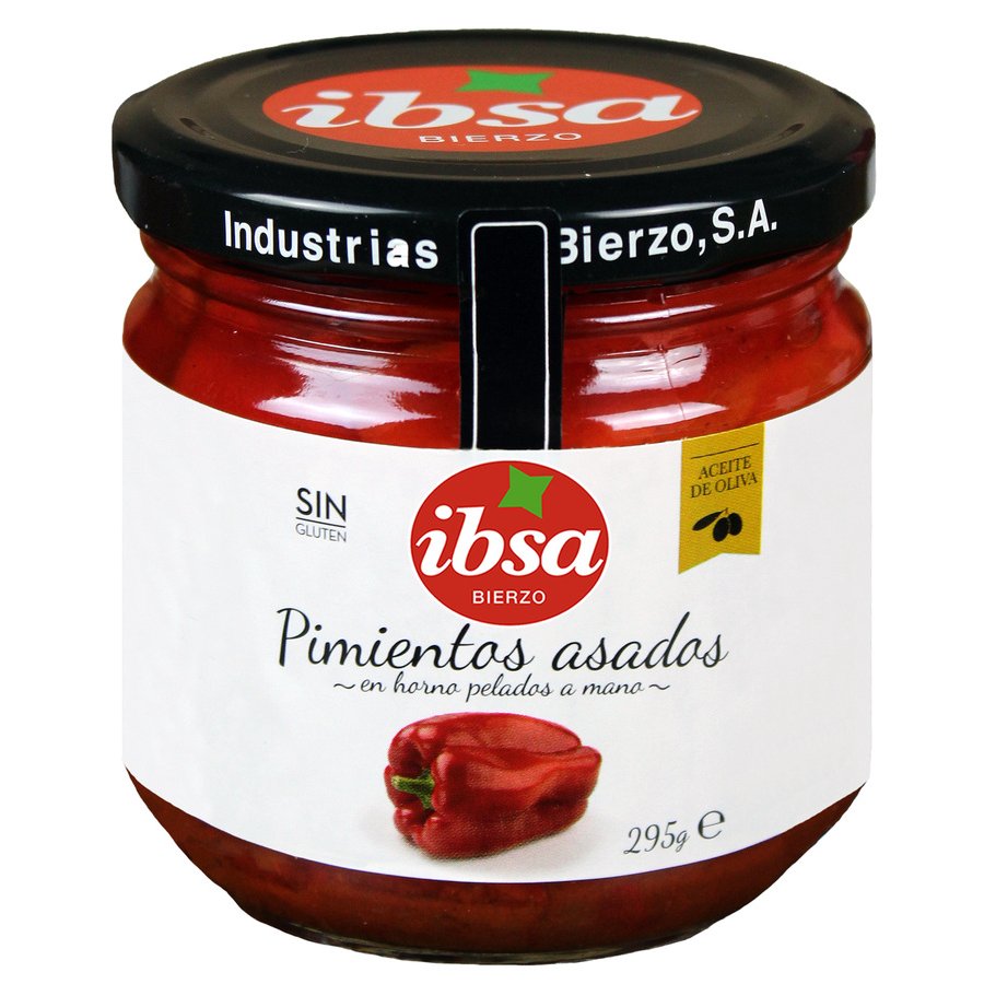 Pimientos asados dulces IBSA frasco 295 g