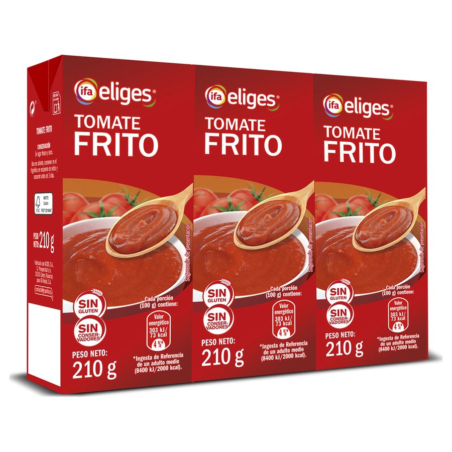 Tomate frito IFA ELIGES brik 3x210 g