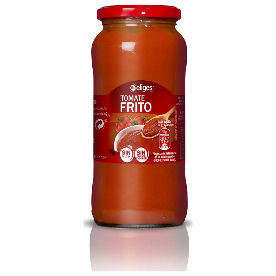 Tomate frito IFA ELIGES frasco 560 g pn.