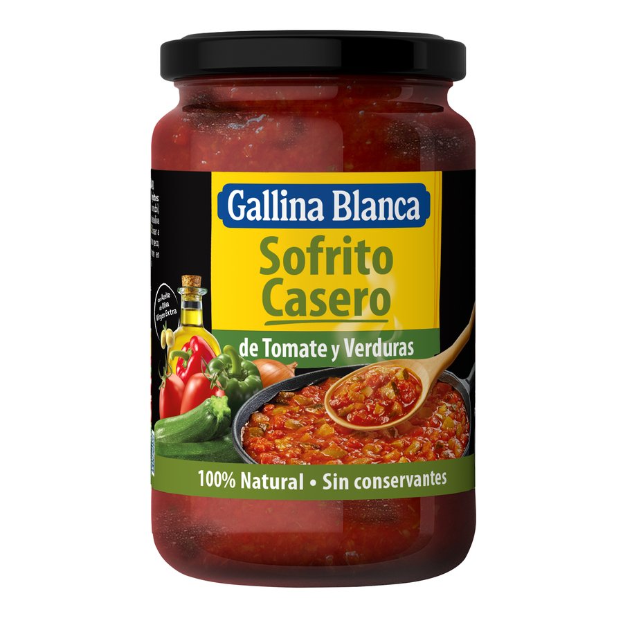 Sofrito tomate-verduras GALLINA BLANCA frasco 350 g