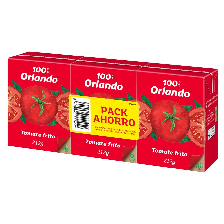 Tomate frito ORLANDO brik 3x212 g