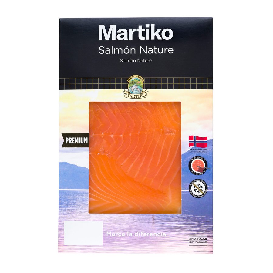 Salmón nature sin ahumar MARTIKO 80 g