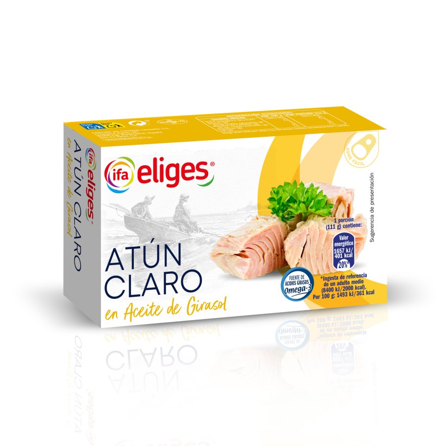 Atún claro aceite girasol IFA ELIGES 111 g pn.