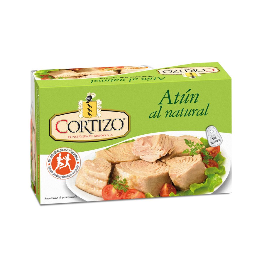 Atún al natural CORTIZO ol-240 154 g pne.