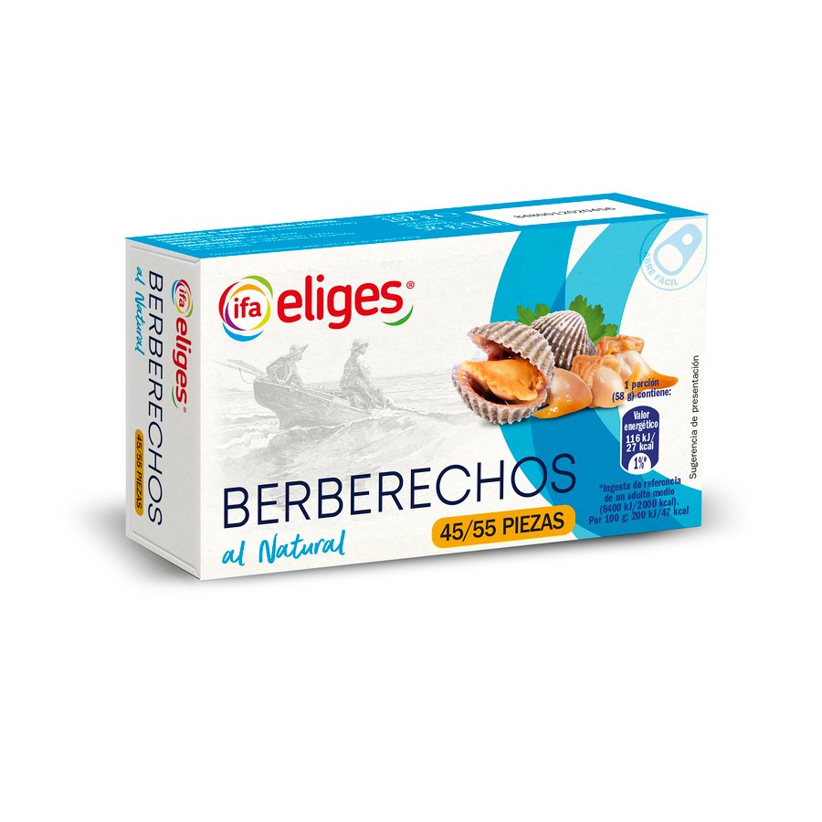 Berberechos al natural IFA ELIGES 45/55 58 g pne