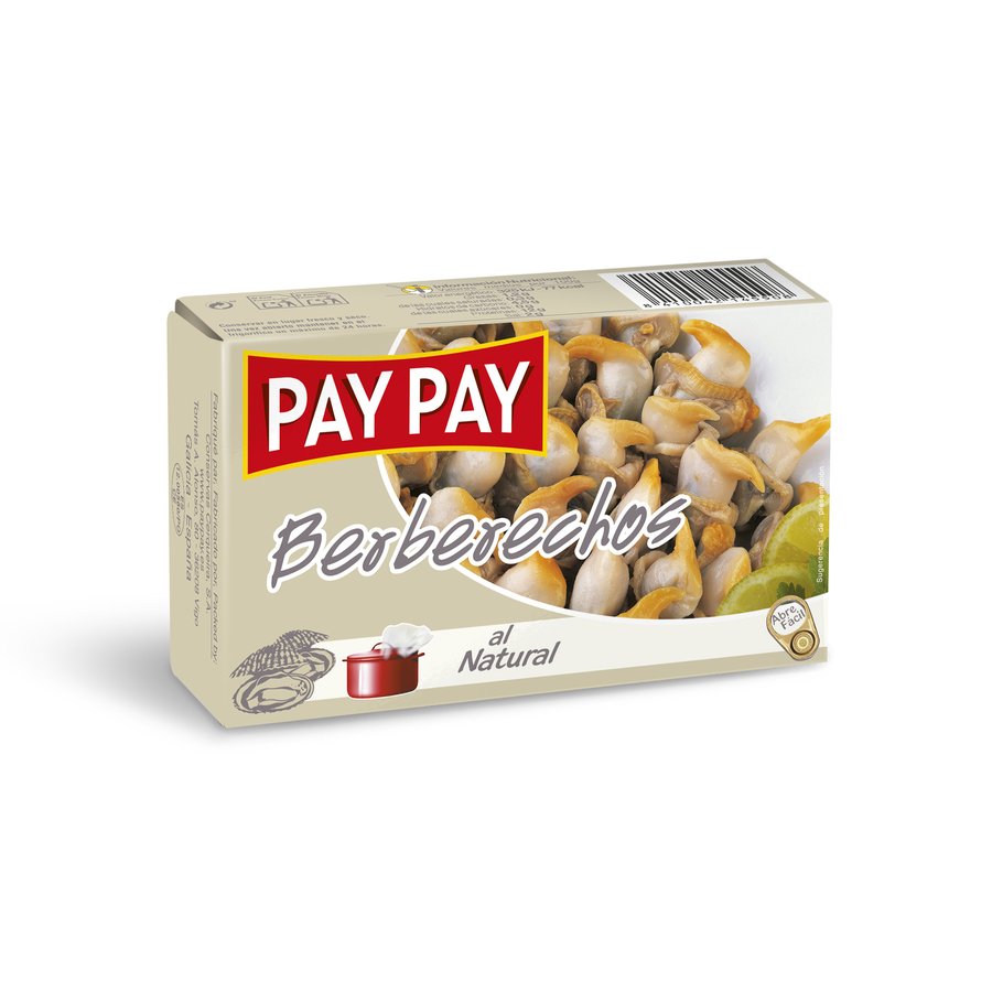 Berberechos al natural PAY PAY 63 g pne.