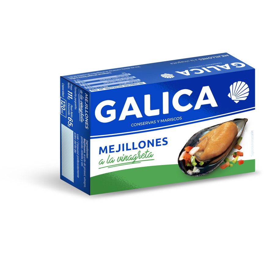 Mejillones a la vinagreta GALICA 111 g pn