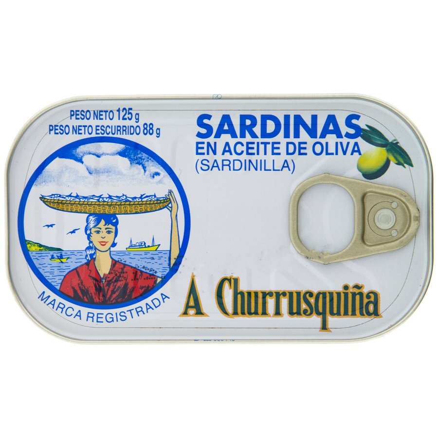 Sardinilla en aceite de oliva A CHURRUSQUIÑA 125 grs. PN.