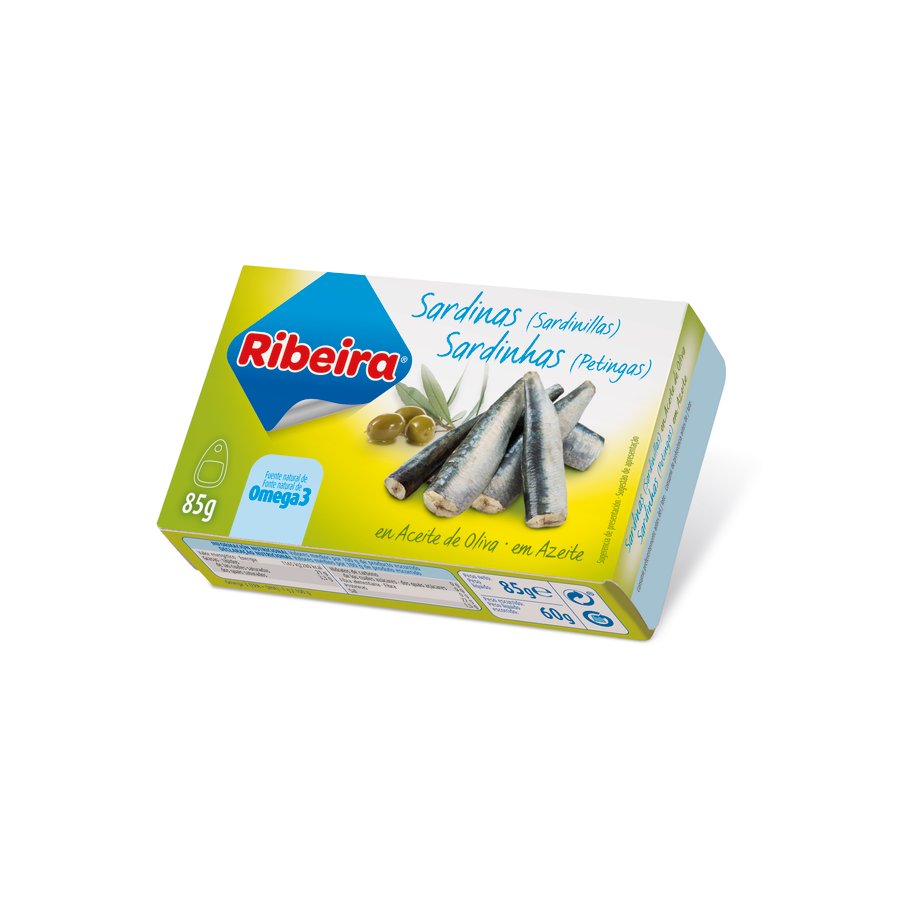 Sardinilla en aceite de oliva RIBEIRA 6/10 85 g pn.