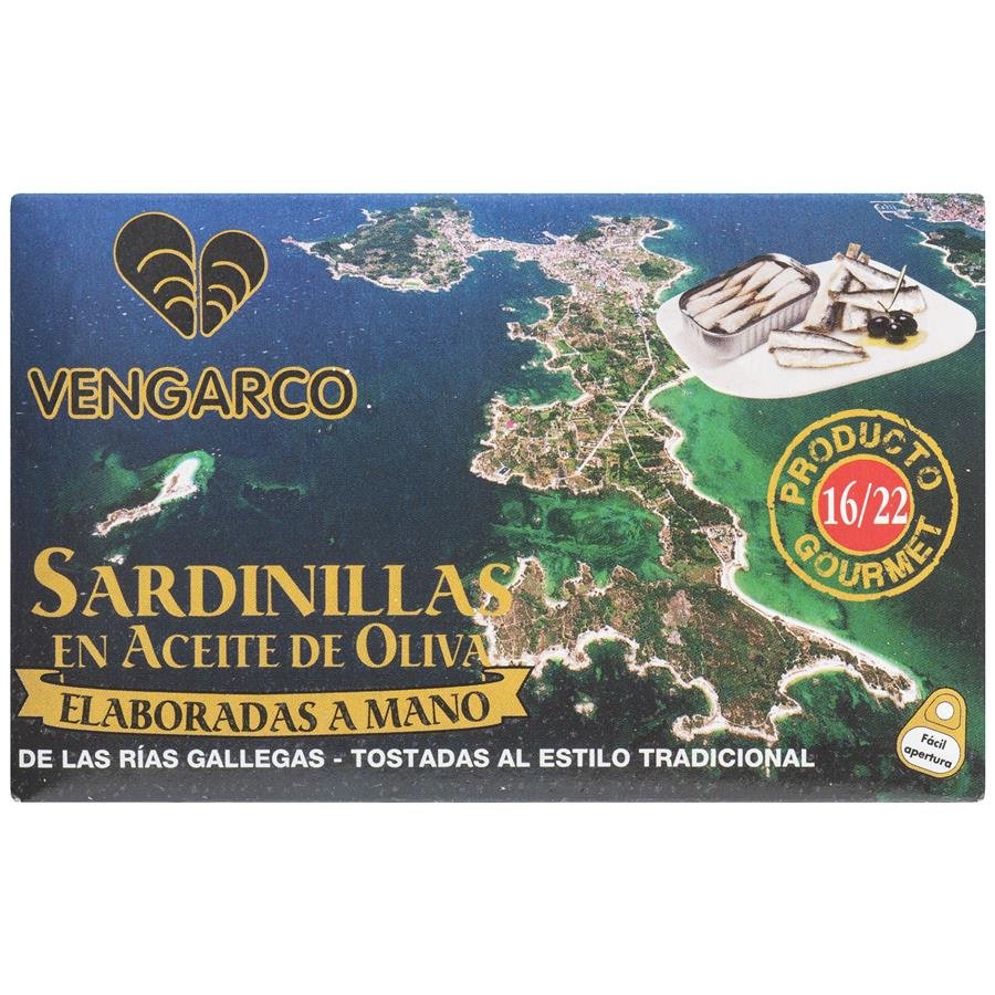 Sardinillas aceite oliva 16/22 VENGARCO 118 grs. PN