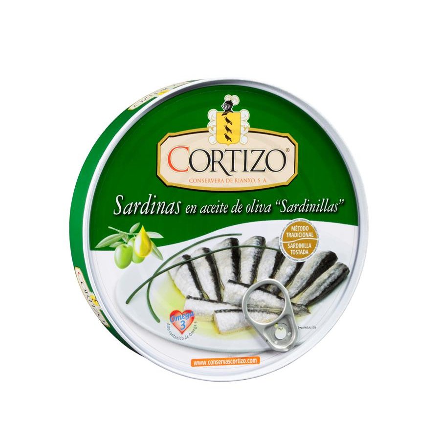 Sardinillas en aceite de oliva CORTIZO RO-280 252 grs. PN